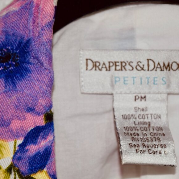 Vintage Draper's & Damon's Floral Blazer | Petite M - Picture 3 of 4